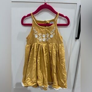 Joie Dress Girl’s 2T Yellow "Mustard" Floral Dress